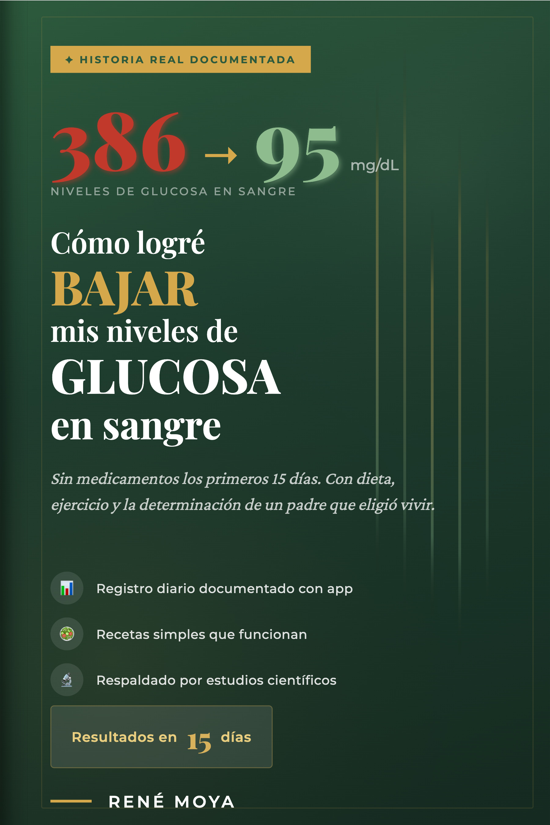 Portada: Cómo logré bajar mis niveles de glucosa en sangre